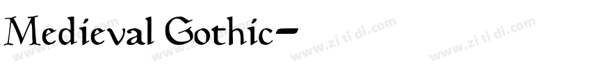 Medieval Gothic字体转换